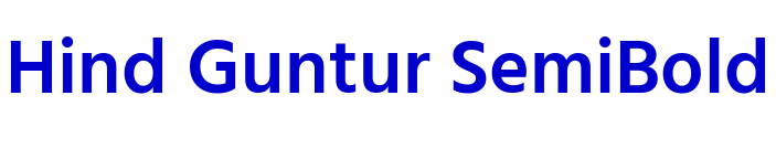 Hind Guntur SemiBold шрифт